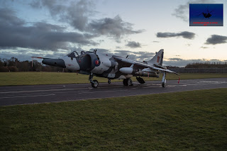 RAF Hawker Siddeley Harrier GR3 winter camo Cosford