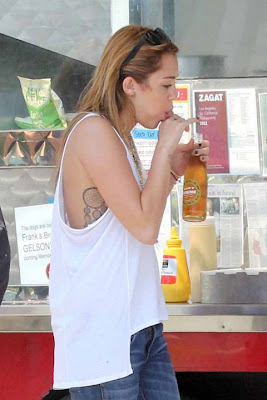 Miley Cyrus Hot Tattoos Photos