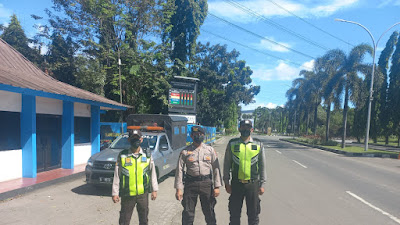 Ditpamobvit Polda Banten Lakukan Pengamanan di Kawasan PT Krakatau Sarana Properti