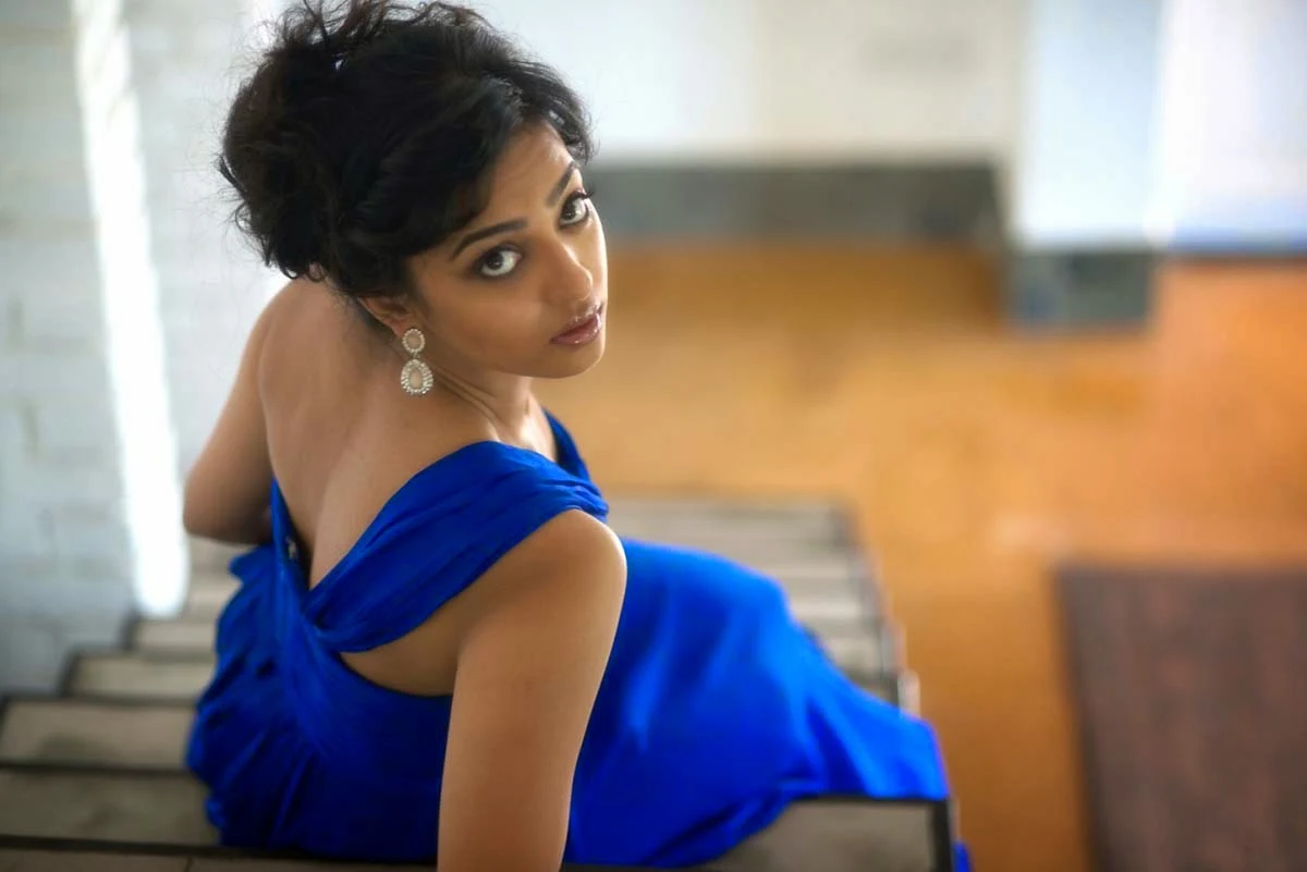 Radhika Apte Latest Photo Shoot Stills In Blue Dress