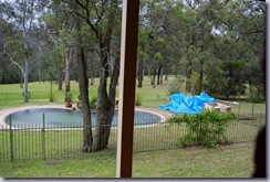 And then the WIND!!!  Blew the pool cover right off!!