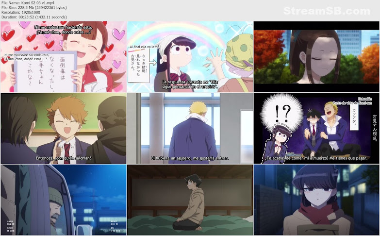 Komi-san wa Komyushou Desu 2 capitulo 3 sub español