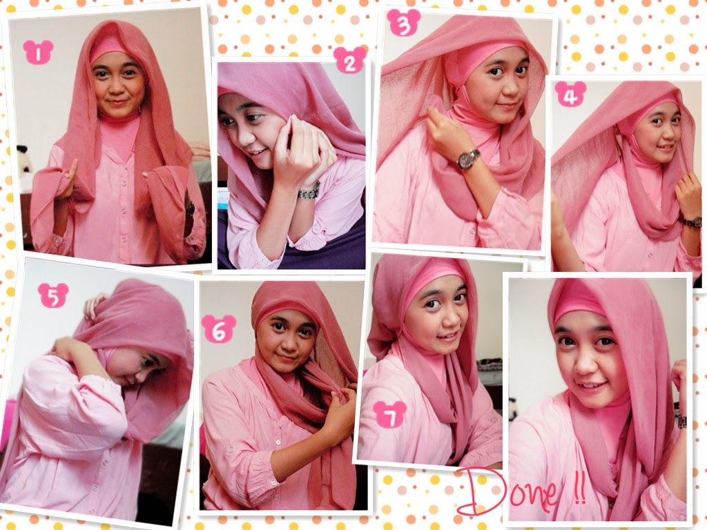 20 Gambar Keren Tutorial Jilbab Paris Remaja Terupdate Tutorial