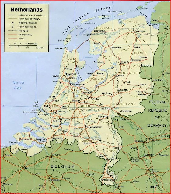 Gambar Peta politik Belanda 1987