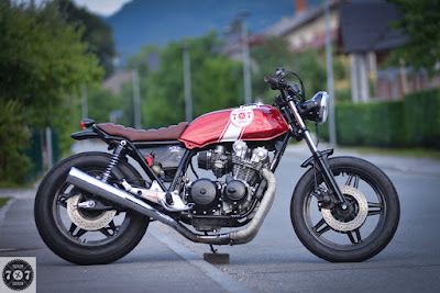 Honda CB 750 Custom "Red Sun" by 7seven Custom