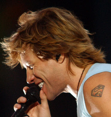 Jon Bon Jovi Superman Tattoos