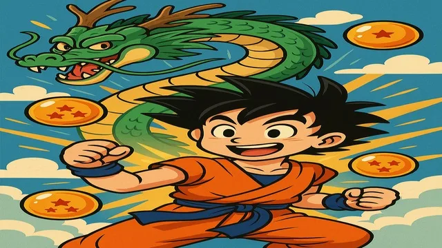 Akira Toriyama com personagens de Dragon Ball