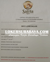 Lowongan Kerja di Centra Kitchen Satria Roti Sidoarjo Juni 2020