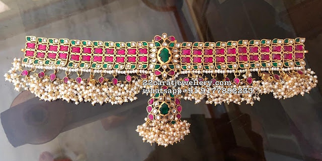 Pretty Kundan Choker in 925 silver