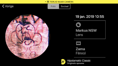 Schermafbeelding Hipstamatic-instellingen Markus NSW + Zama 