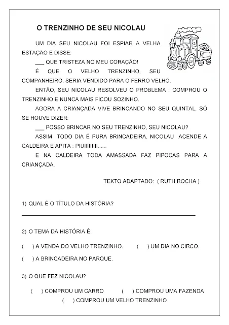 apostila para trabalhar textos diversos