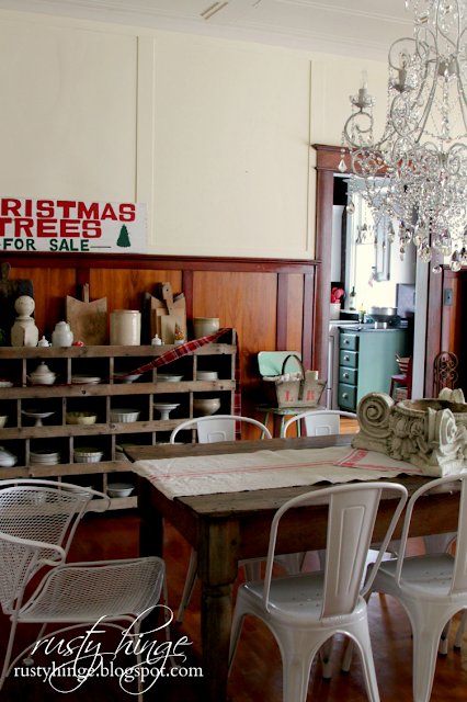 Rusty Hinge Rustic Meets Refined Christmas dining room