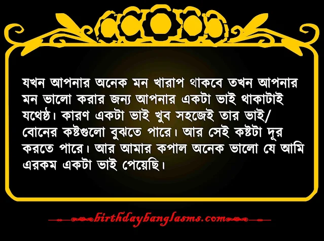 বড় ভাইয়ের প্রতি ভালোবাসা নিয়ে স্ট্যাটাস