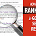 rank a website on google