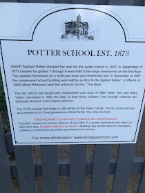 Potter School sign