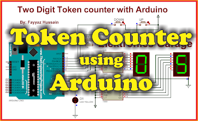 Token counter using Arduino and 7 segment Display