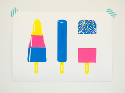 Ice Lollies Screen print