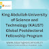 Global Postdoctoral Fellowship Program, King Abdullah University of Science and Technology (KAUST), Saudi Arabia