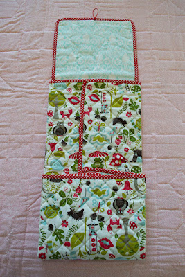 Cambiador plegable bebé con aplicaciones patchwork