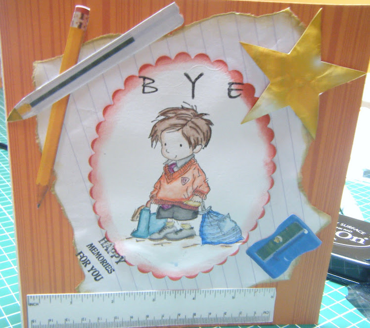 Card i made for my sons teacher .