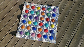 Rainbow Circle Pi Quilt