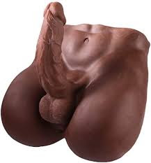 A black man's penis shaped dildo