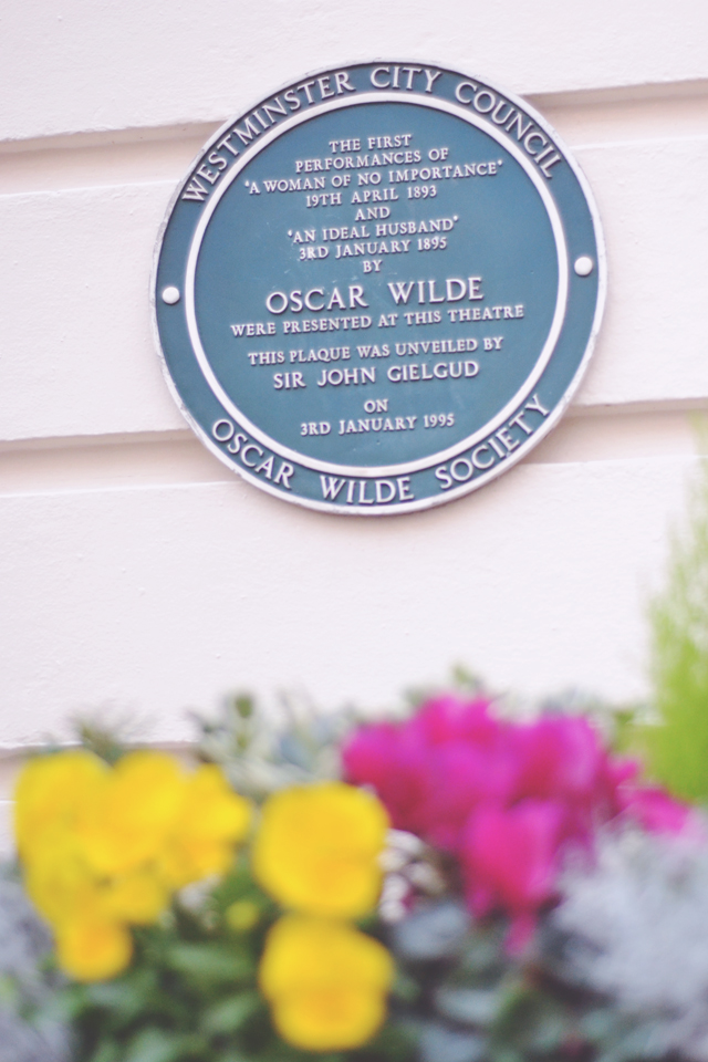 Haymarket Theatre Oscar Wilde Blue Plaque