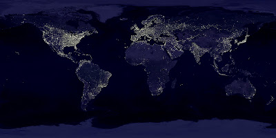 earth lights Föld Terra