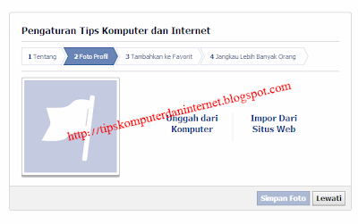 Cara Membuat Fanspage Facebook -  Upload Foto Profil Fanspage