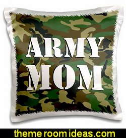 Army Mom Green Camouflage Pillow Case