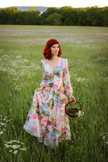 Only in Dreams Floral Maxi Dress from ChicWish retro summer kitschy maxi