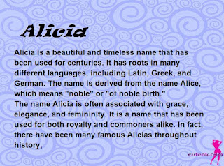 meaning of the name "Alicia"