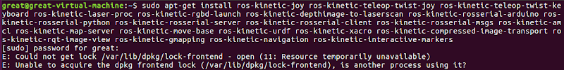 [除錯救星] E: Could not get lock /var/lib/dpkg/lock-frontend - open (11: Resource temporarily unavailable)