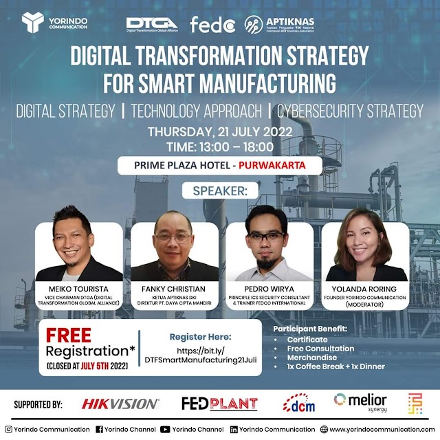 Digital Transformation Strategy For Smart Manufacturing - 21 Juli 2022