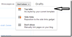 top tabs
