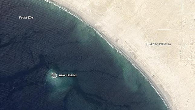 Pakistan nueva isla después de terremoto