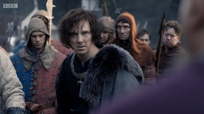 Benedict Cumberbatch as Richard in The Hollow Crown: Wars of the Roses