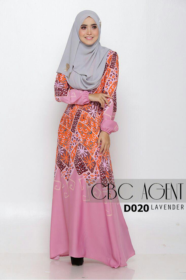 Long Dress Batik Rok Panjang Terusan Kombinasi Dress Batik 