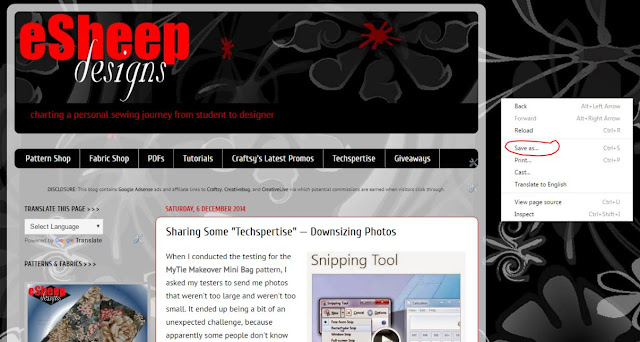 How to save a web page