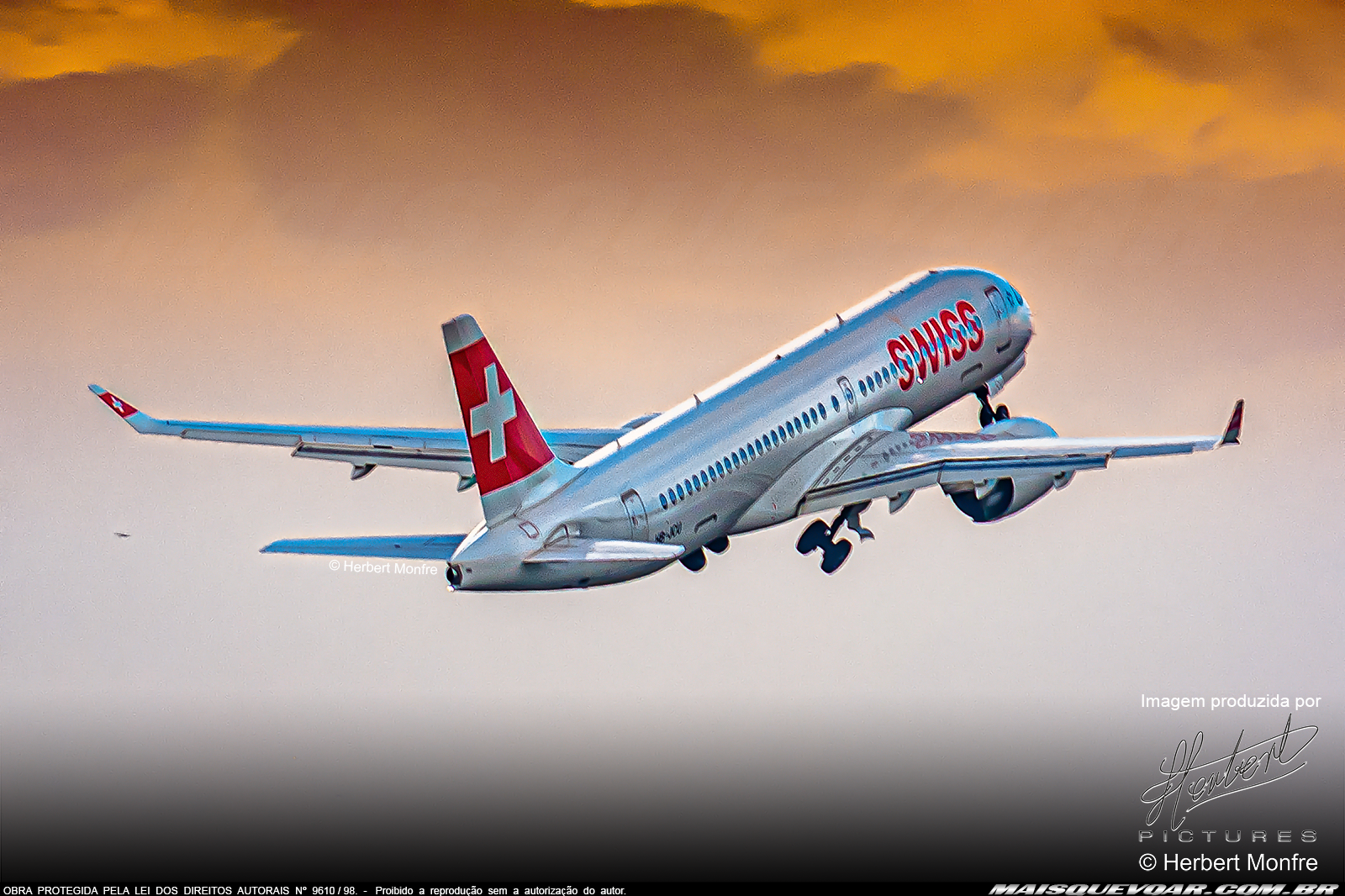 Airbus A220-300 | HB-JBU | Swiss | publicado por MAIS QUE VOAR | Fotografado por © Herbert Monfre - Herbert Pictures | Contrate o fotógrafo para seus eventos em cmsherbert@hotmail.com