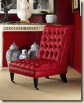 Red Oscar de la Renta Chair- Century Furniture