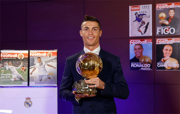 Balón de Oro Cristiano Ronaldo cuarto