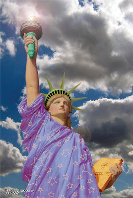 photoshop patung liberty