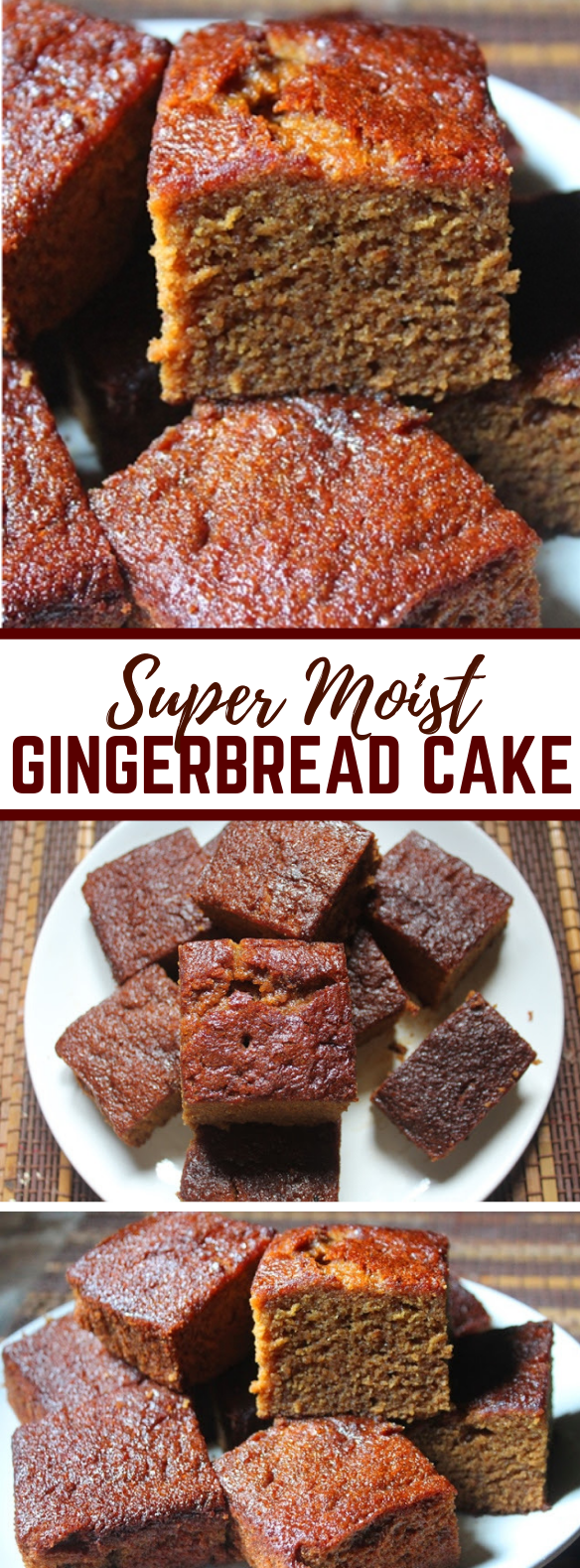 SUPER MOIST GINGERBREAD CAKE RECIPE – GINGERBREAD SNACKING CAKE RECIPE #dessert #chocolate