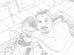 esqandar & ayah @ home