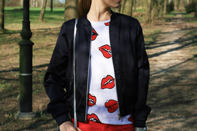 Casual style with bomber jacket | Strój dnia z kurtką bomberką 