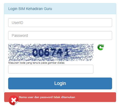 Alamat Login SIM KEHADIRAN GURU  Portal Info Guru dan 