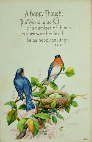 1920s Vintage bluebird postcard 514