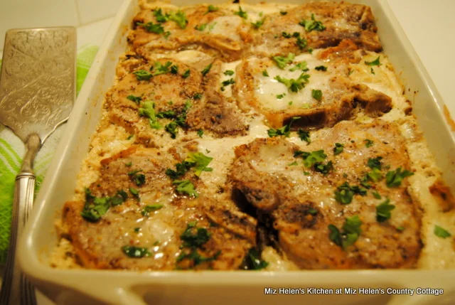 Braised Pork Chops With Cabbage & Mustard Sauce at Miz Helen's Country Cottage