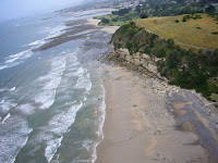 A 'bluff' along a coastline